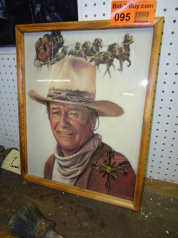 John Wayne Clock/Picture