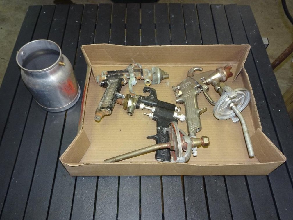 (3) Assorted Spray Nozzles And A Pot
