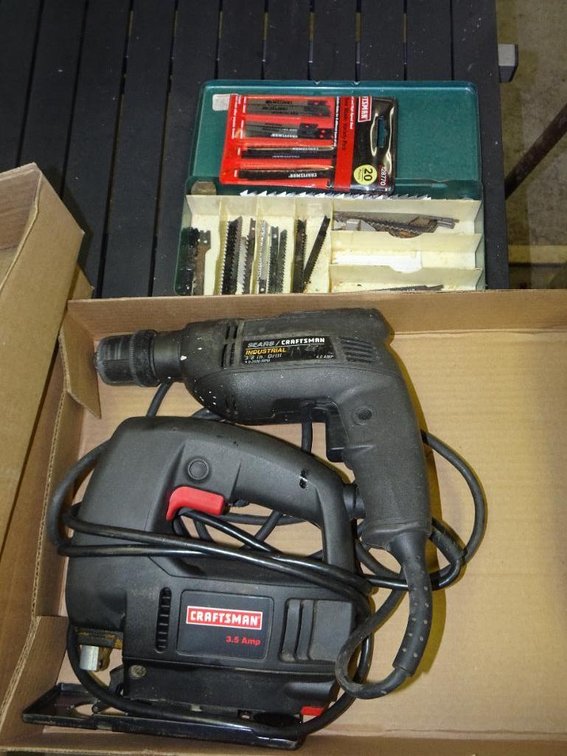 Craftsman Scroll Saw With Blades And A Craftsman Drill