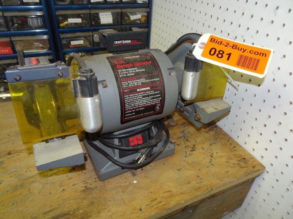 Craftsman 6" Bench Grinder, Works