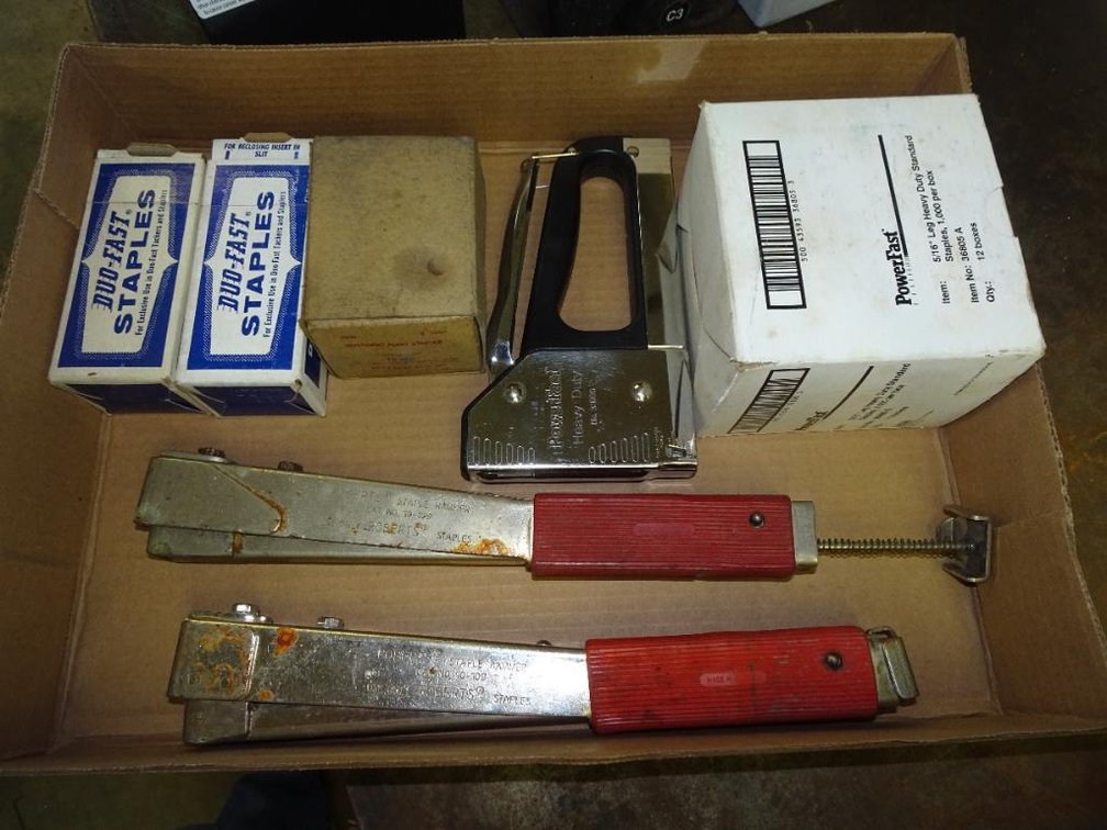(3) Staplers With (4) Assorted Boxes Of Staples