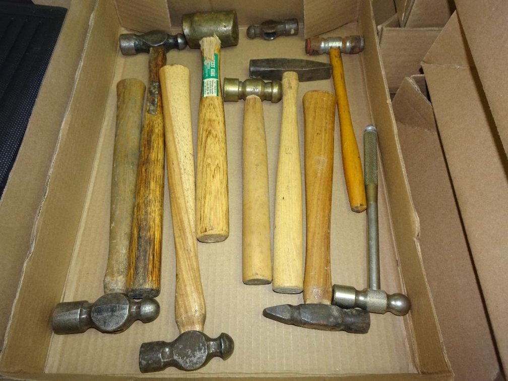 Box Of Assorted Hammers