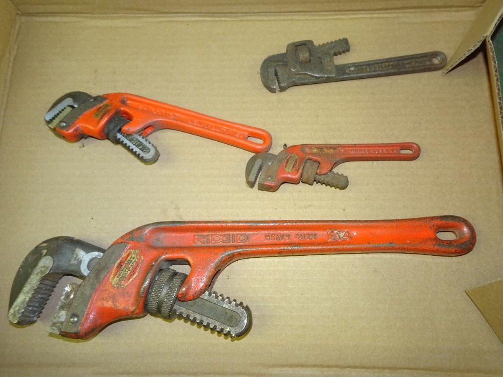 (2) 6", (1) 8" And (1) 14" Pipe Wrenches