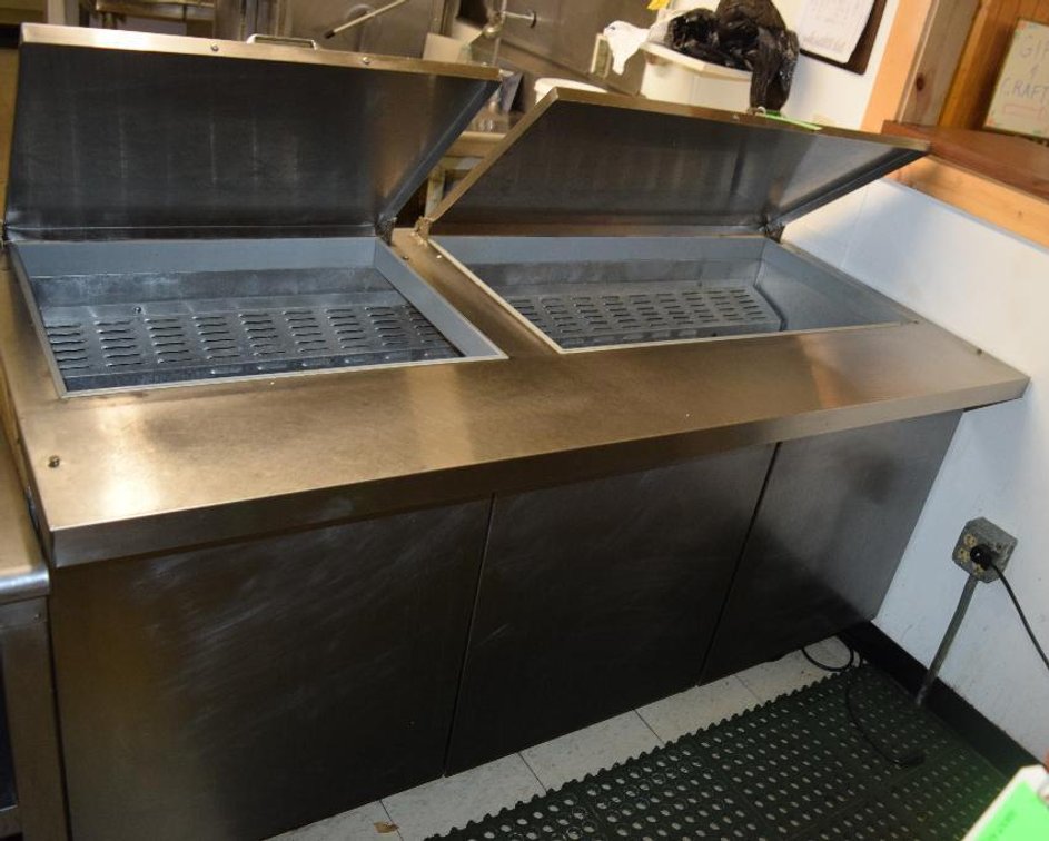 Continental Stainless Steel Refrigerated Prep Table