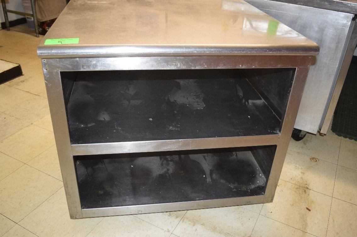 Stainless Steel Table Top With (2) Shelves