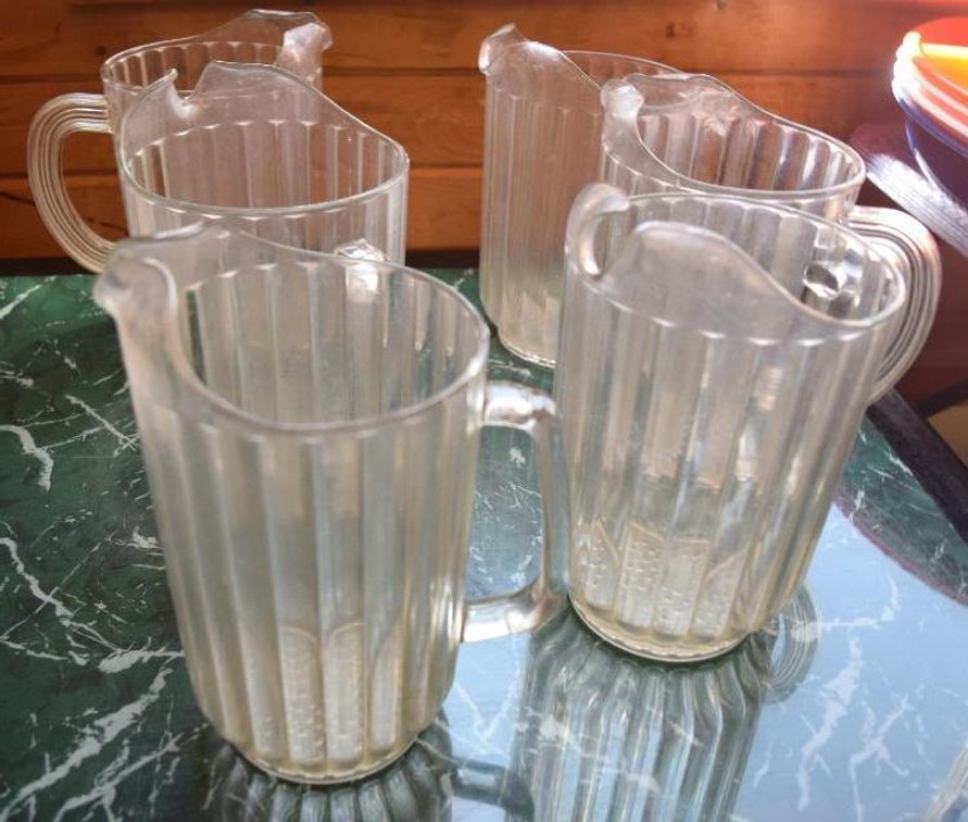 (6) Assorted Pitchers