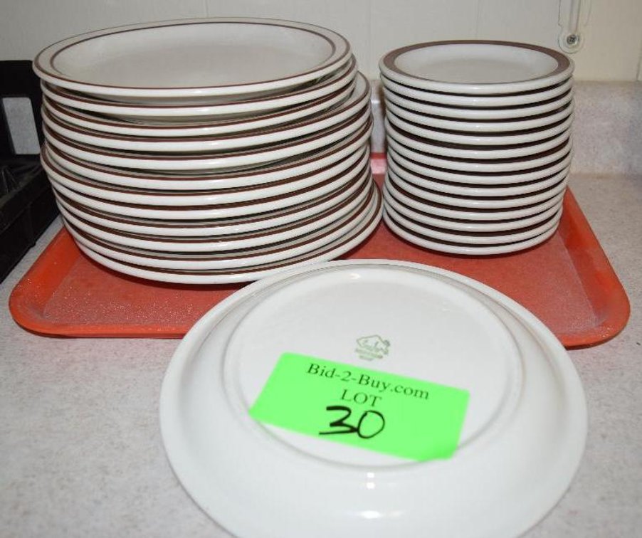 (15) 9" Plated With (13) 5-1/2" Saucers