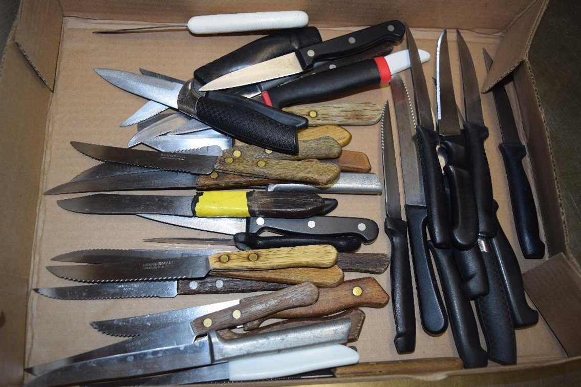 Approximately (40) Steak Knives