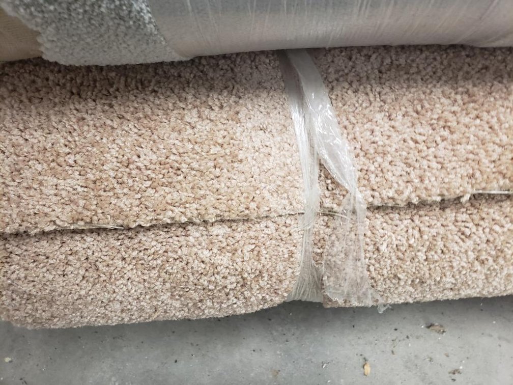New Roll of Carpet, Approx. 12X18, Light Brown