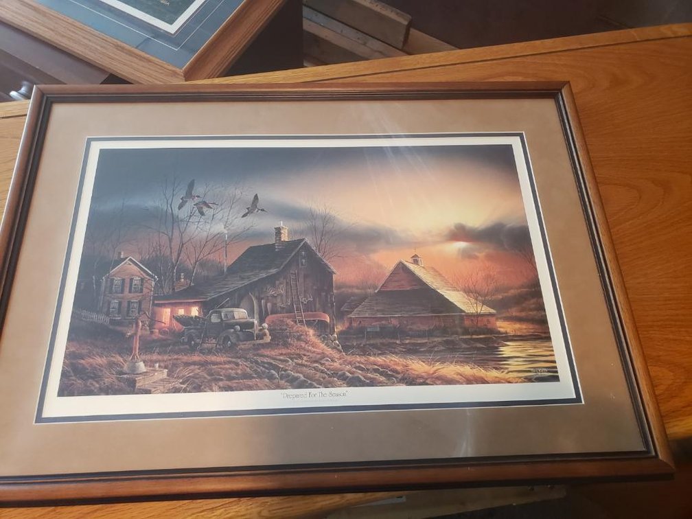Terry Redlin Prepared For The Season Framed 17" x 24" Picture