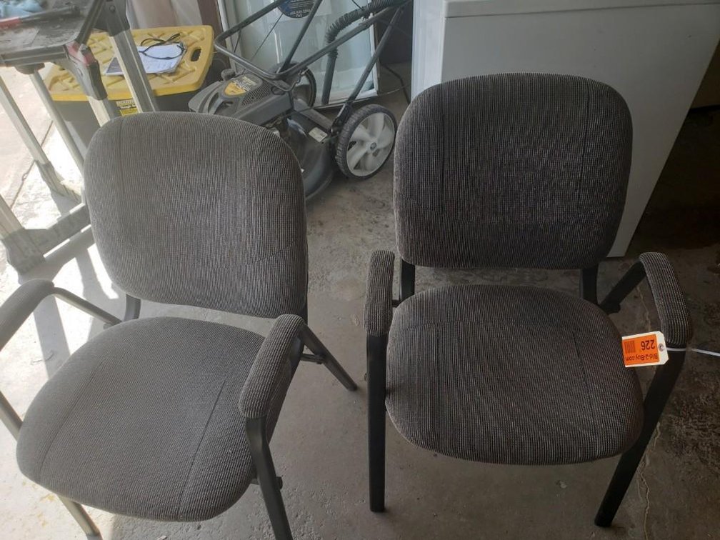 (2) Gray Side Chairs