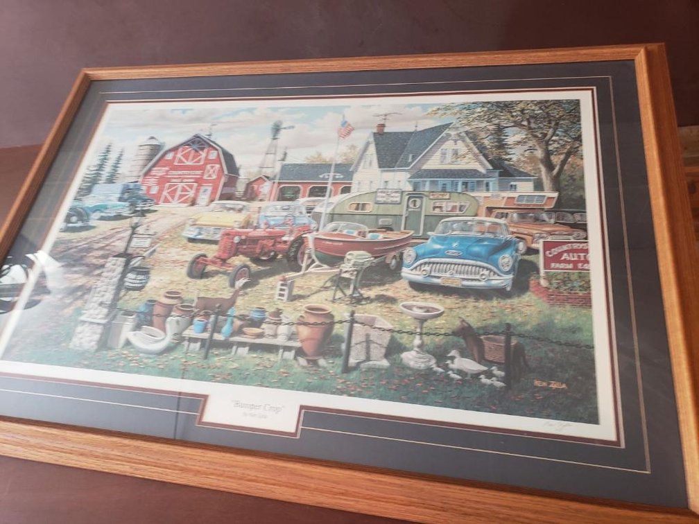 Ken Zylla Bumper Crop Framed 27" X 30" Picture, 2690/2800