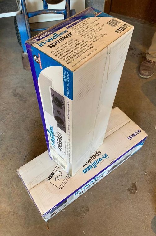 (2) New Yamaha in Wall Speaker, NS-1W760