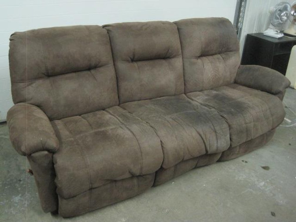 Best Brand Reclining Sofa (soiled)