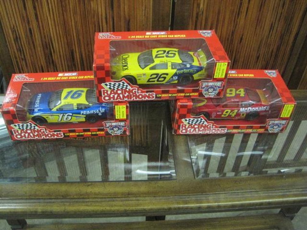Lot of 3 Racing Champions 1/24 scale Nascars