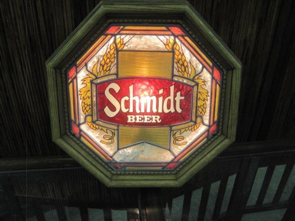 Lighted Schmidt Beer sign 16" w