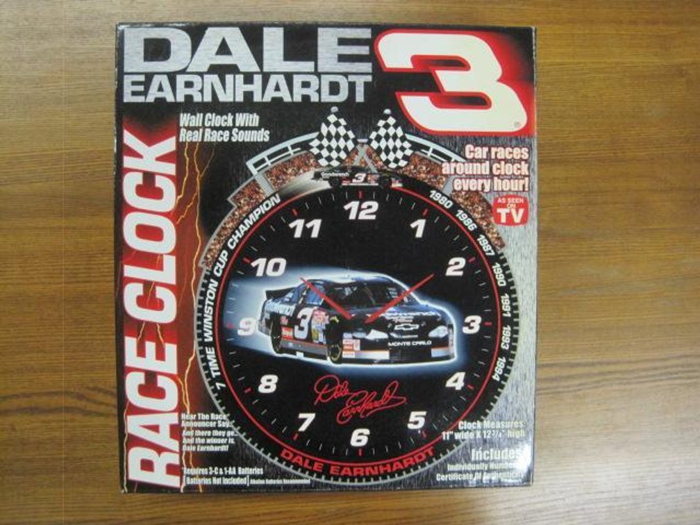 Dale Earnhardt Race Clock w/ real race sounds