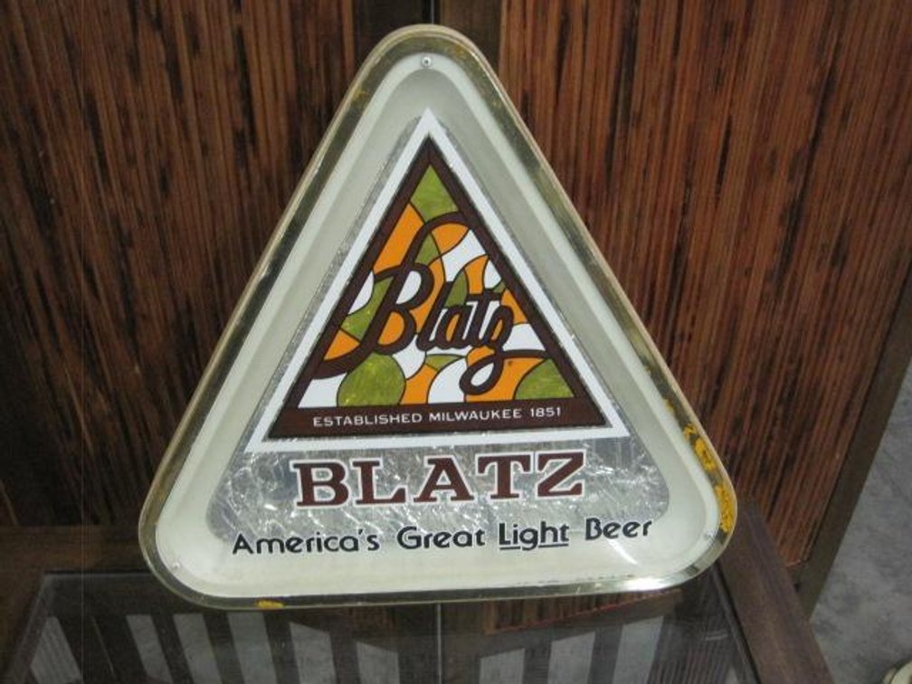 Blatz Beer Foil Sign