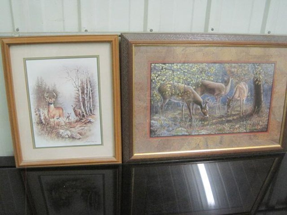 Lot of 2 Wildlife Deer Prints