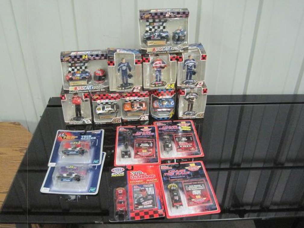 Lot of Nascar Ornaments & Carded cars
