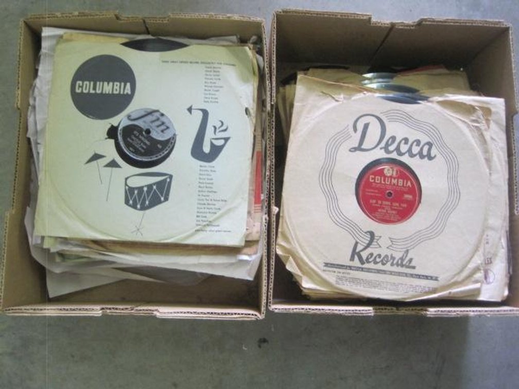 2 Boxes of 78 LP Records