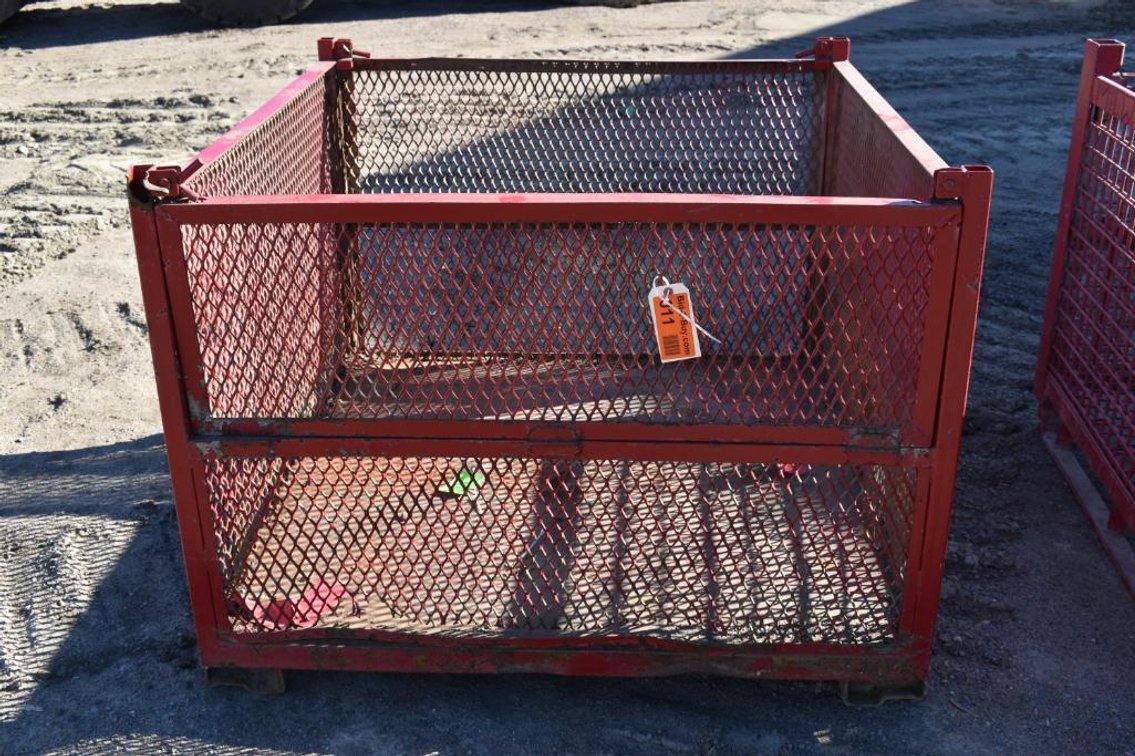 Metal Crate, 48" X 49" X 38" Tall