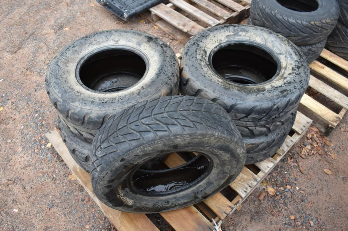 (4) AT25X10-12 ATV Tires and (1) AT25X8-12 ATV Tire