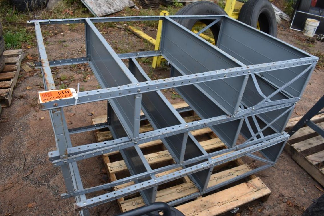(3) 5' 4-Tier Metal Shelving