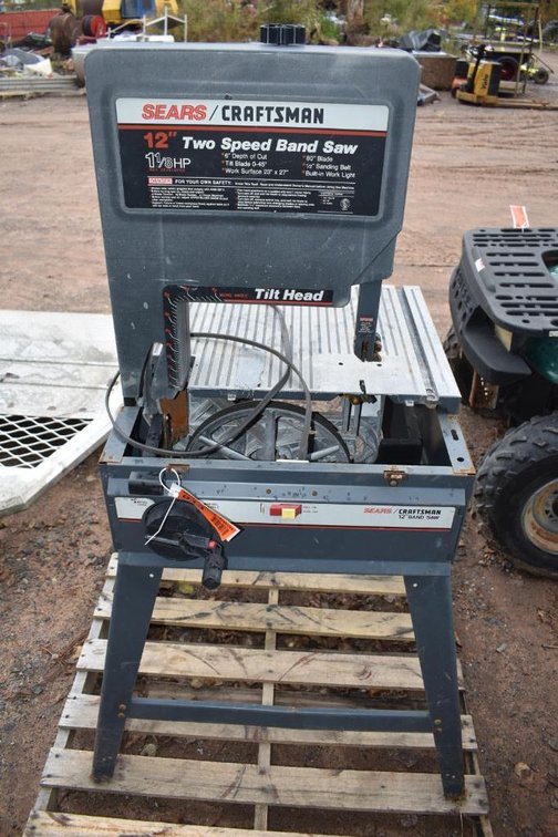 Sears 12" 2-Speed Band Saw, No Blade
