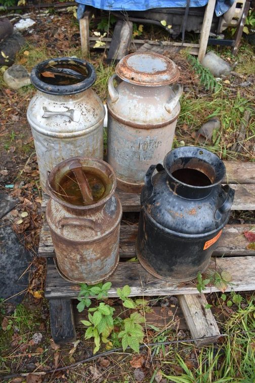 (4) Vintage Milk Cans