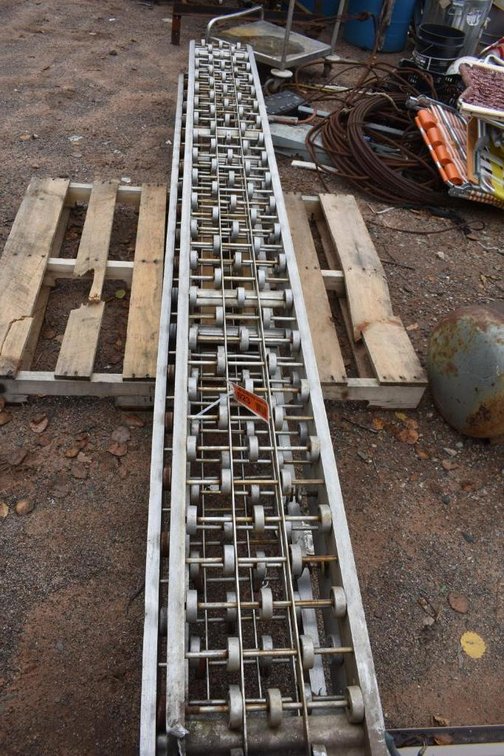 (3) 10' Aluminum Conveyor, 12" Wide
