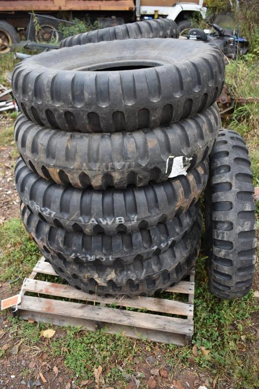 (7) Military 11.00-18 Tires