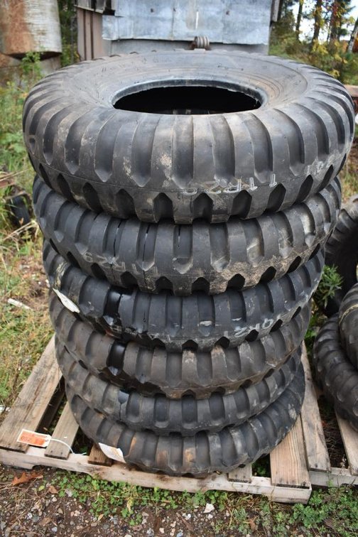 (7) Military 11.00-18 Tires