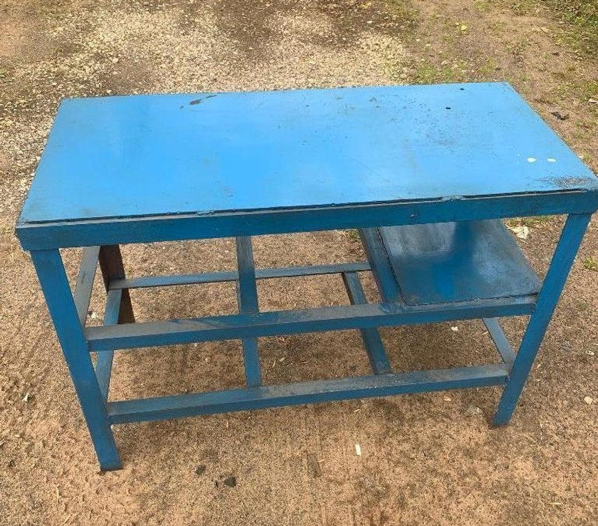 Heavy Duty Quarter Inch Steel Table, 43 x 20 x 31" Tall