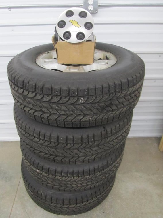 Set Of (4) Chevy Truck Tires and Rims
