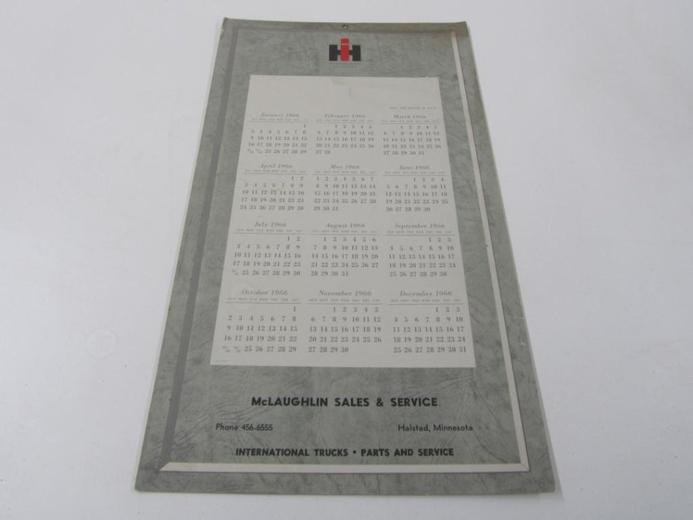 International Harvester 1966 Calendar