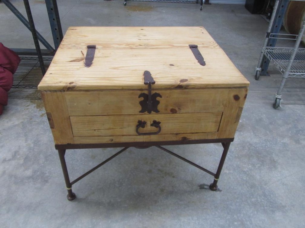 Unique Wood Side Table With Storage