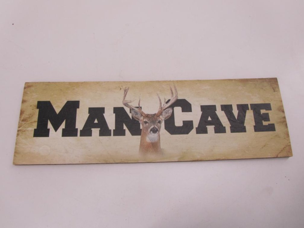 Wood Man Cave Sign