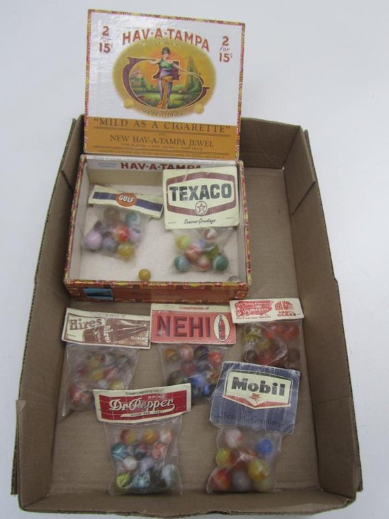 Lot Of Promotional Marbles - Automotive And Beverage Related