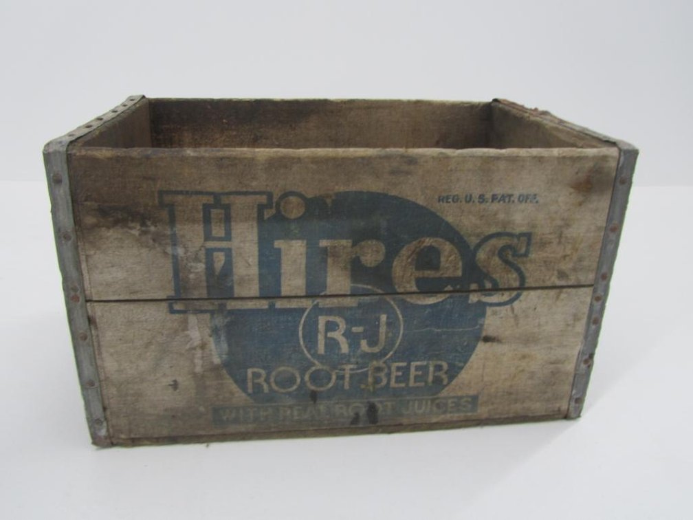 Hires Root Beer Wood Crate
