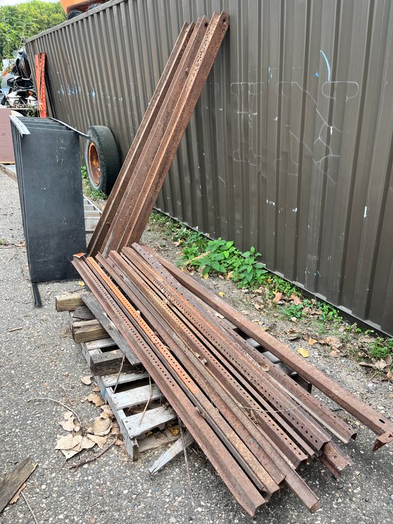 7' Steel Rails and a Shelf