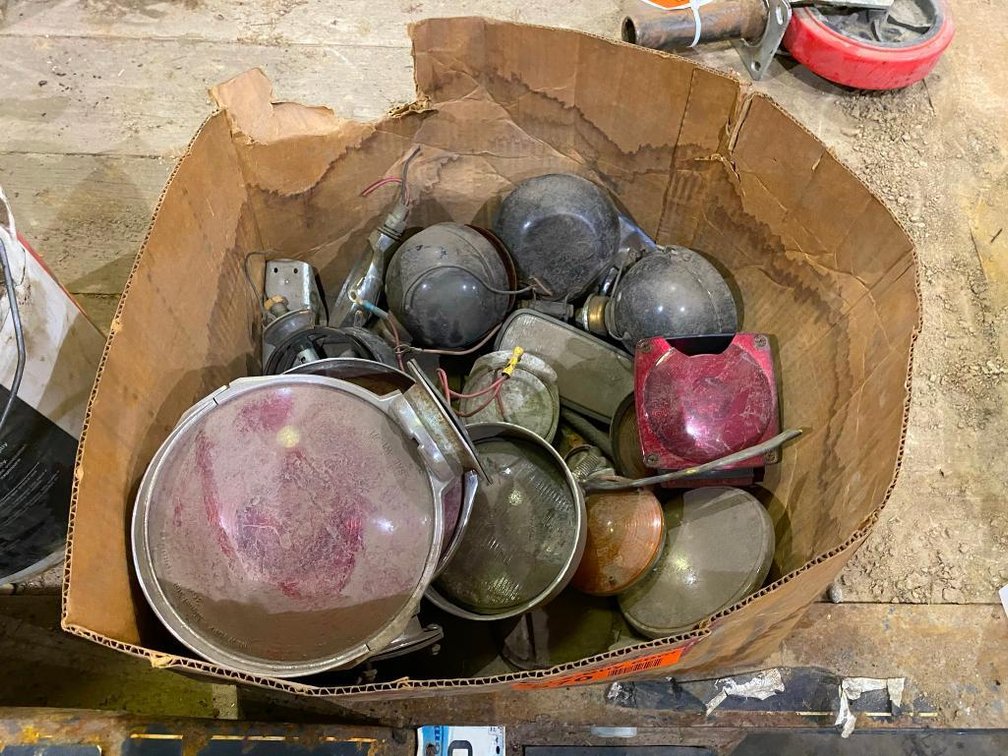 Box of Assorted Truck Lights