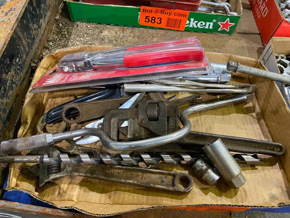 New Wiss Siding Tool, 1/2" Drive Extension, 10" Pipe Wrench, Craftsman Crescent Wrench And More