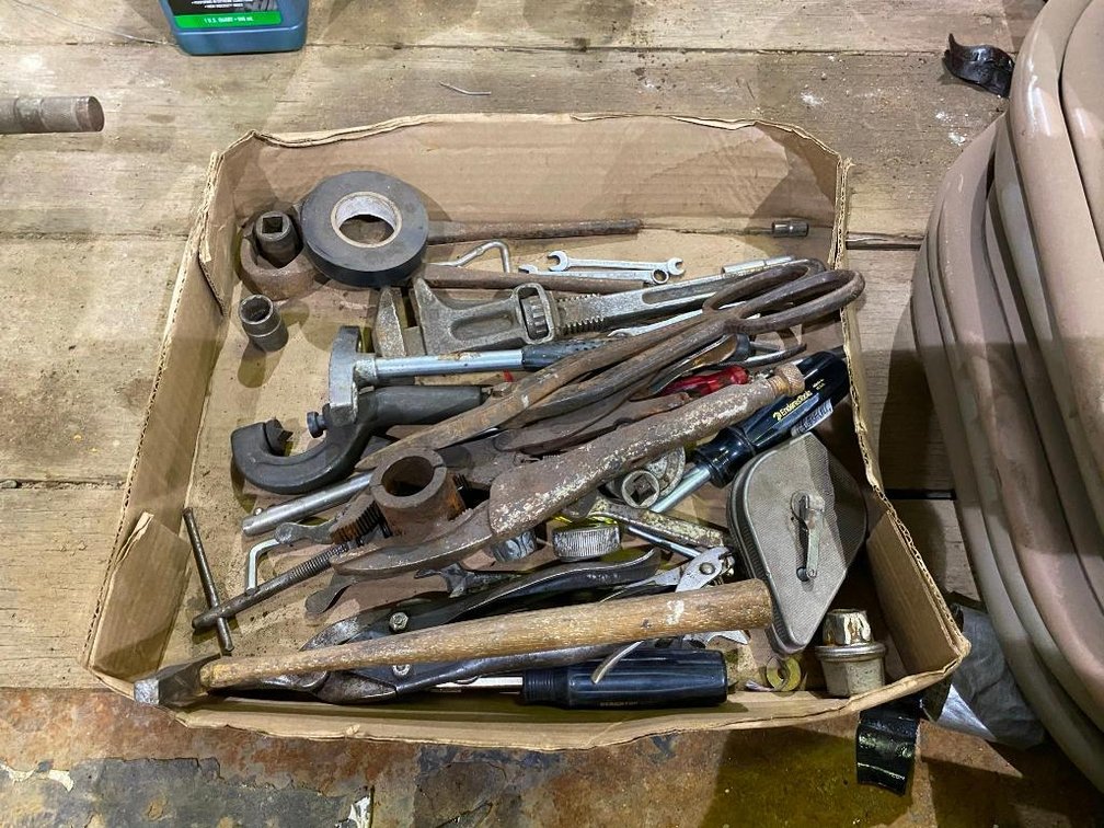 Snips, Wrenches, Chalk Line, Pipe Wrench And More