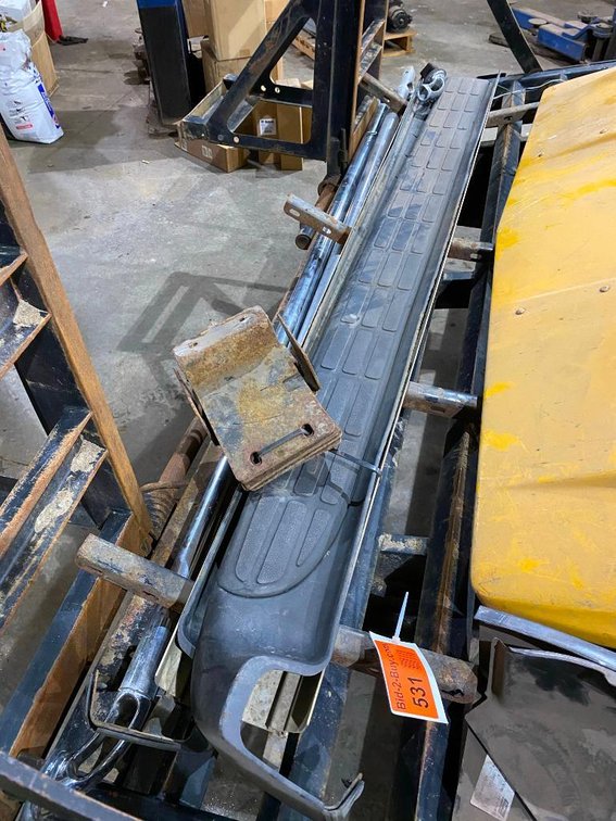 Pair of Running Boards With Chrome Box Runners