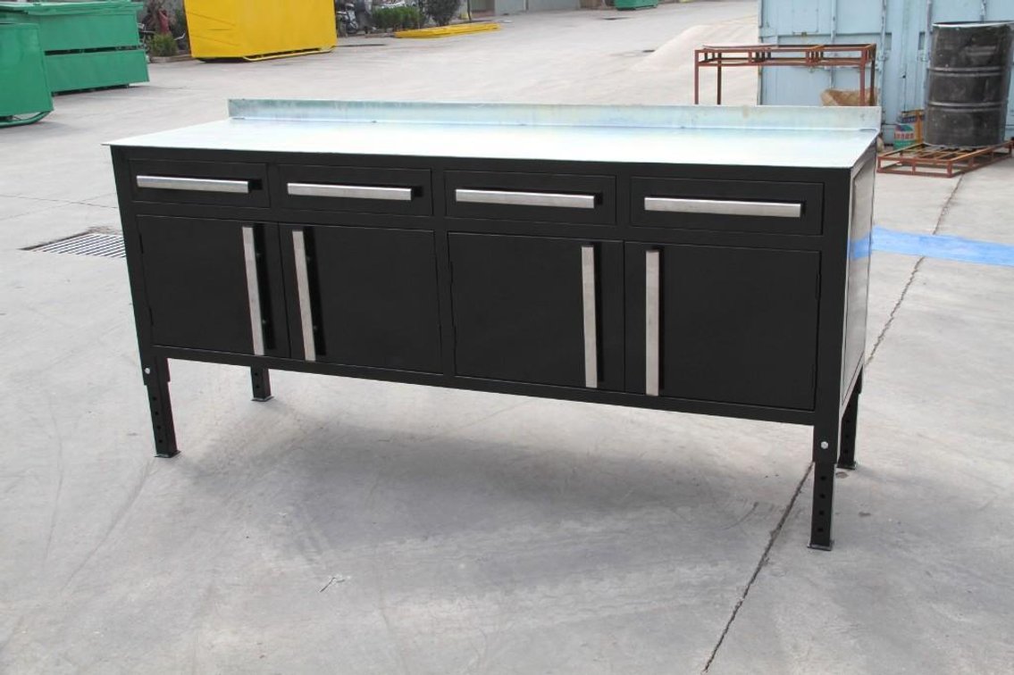 New Steel Welding Table & Tool Bench, 86" x 26" x 33", Color: Black  - Located in Elk River, MN 