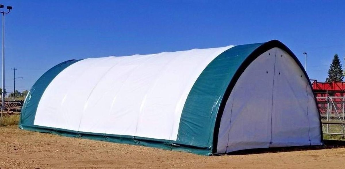 New 20X42x12 Canvas Fabric Storage Building