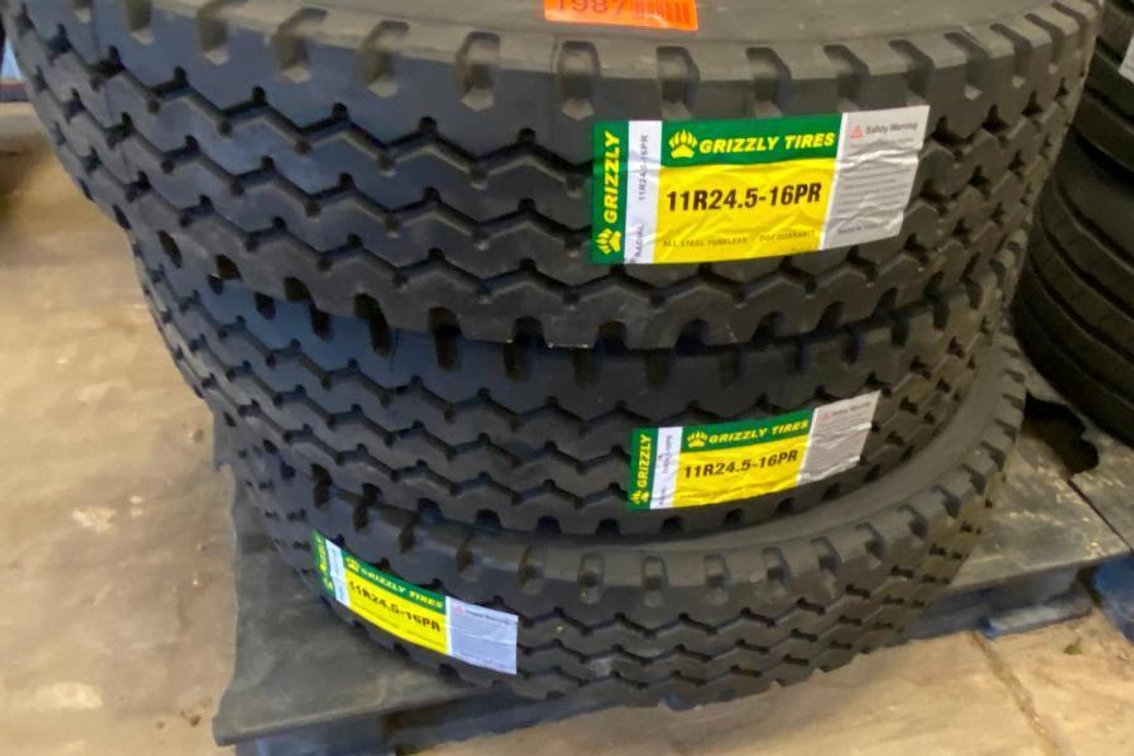 (3) NEW Grizzly 11R24.5 16ply Tires - 4X THE MONEY