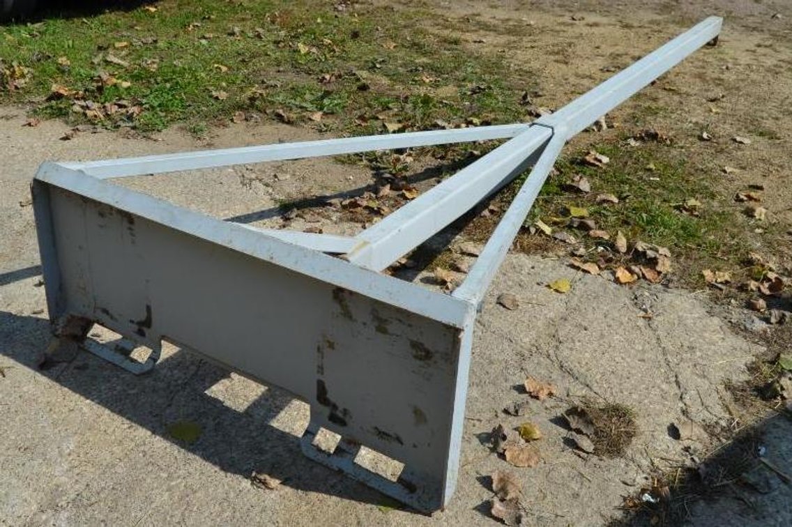 14' SKIDSTEER JIB BOOM, 3" X 4" MAST, UNIVERSAL SKID STEER MOUNT