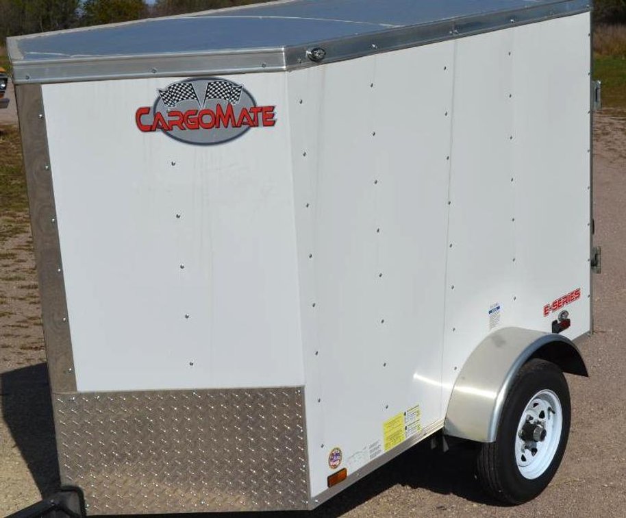CARGO MATE 4 X 6 ENCLOSED CARGO TRAILER (WHITE)